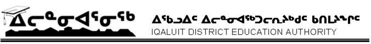 Iqaluit District Education Authority &#5123;&#5456;&#5234;&#5335;&#5123;&#5222; &#5123;&#5333;&#5328;&#5314;&#5130;&#5509;&#5200;&#5333;&#5446;&#5416;&#5251;&#5231;&#5222; &#5234;&#5198;&#5290;&#5416;&#5525;&#5259;&#5222;&nbsp;&nbsp;